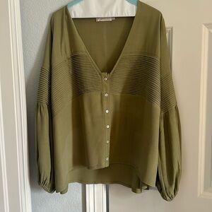Sancia top Anthropologie - Size S - Olive Green